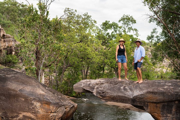 Nitmiluk Heli Kunstavontuur Scenic Flight en Aboriginal Art Tour