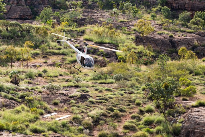 Nitmiluk Heli Kunstavontuur Scenic Flight en Aboriginal Art Tour