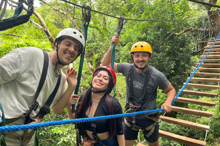 Mega Mix Adventure und Zipline im Adventure Park Vista Golfo