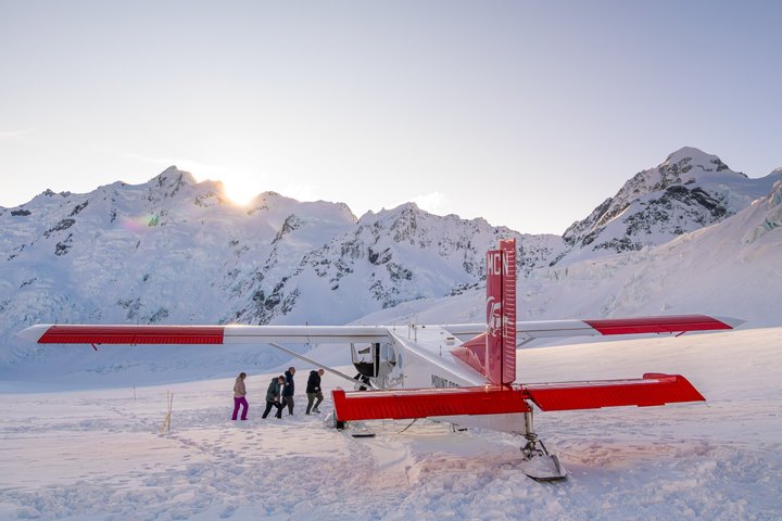 45-minuters Mount Cook Skidflygplan och Helikopter Combo Tour