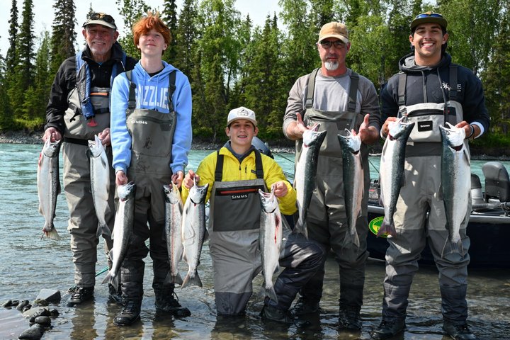 Halvdags guidet fiske tur på elven Kenai