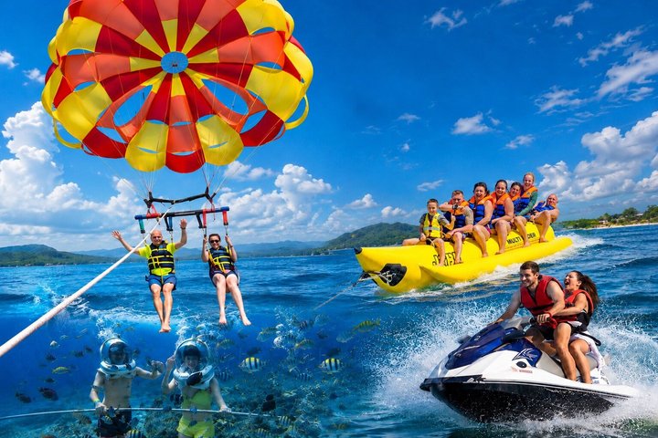 Bali Sea Walker, Parasailing, Banana Boat, Moto d'acqua con trasferimento