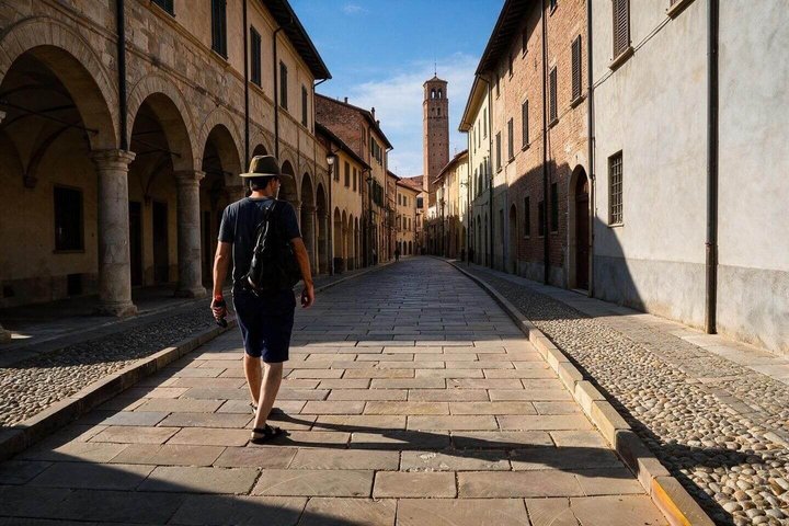 Hallo Pavia: Privater 2-Stunden-Einführungs-Stadtspaziergang mit Ortskundigem Reiseleiter