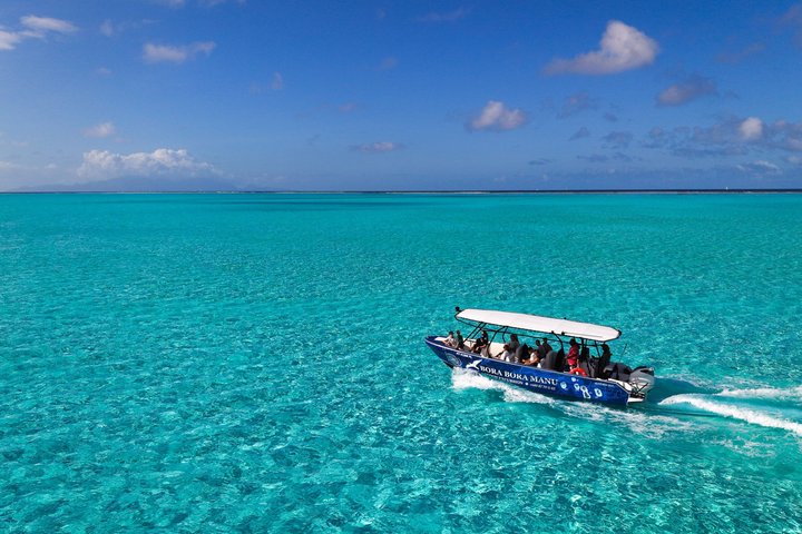 Hel dag i Bora Bora med lunsj på Motu Fanfan