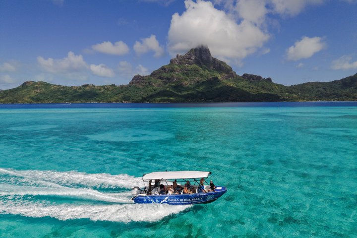 Hel dag i Bora Bora med lunsj på Motu Fanfan