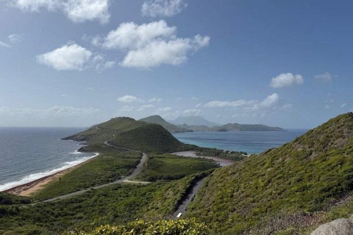 St Kitts : Beach Gems Sea Glass & Timothy Hill View
