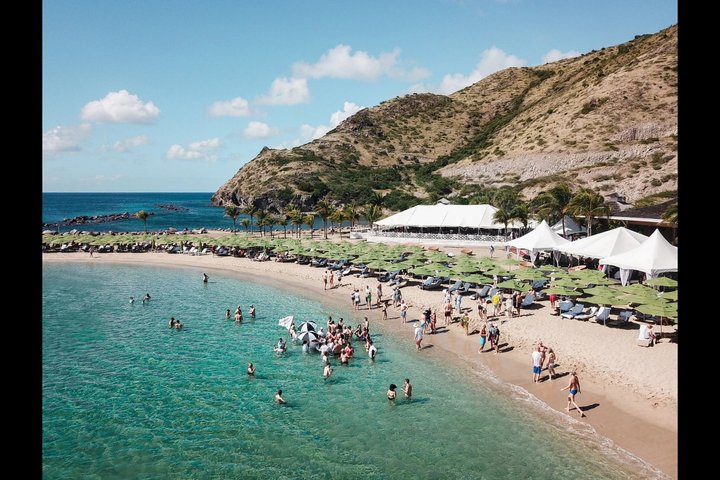 St Kitts : Beach Gems Sea Glass & Timothy Hill View