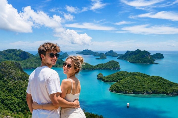 Ang Thong National Marine Park Speedboat från Koh Samui