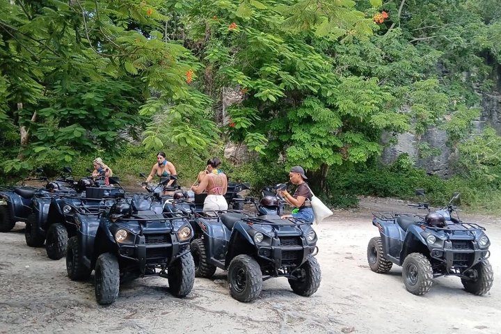 Guided ATV Nassau Tour Beach Stop Hotel and Port Pickup Samples