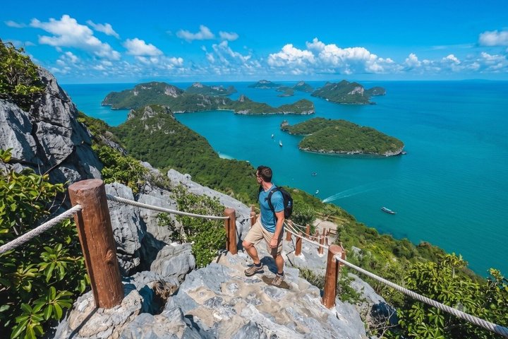 Excursão de lancha pelo Parque Nacional Marinho Ang Thong saindo de Koh Phangan