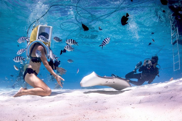 Aqua Safari prima immersione in casco (Scuba)