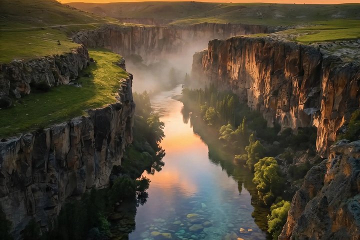 Visite verte de la Cappadoce avec le lac Derinkuyu Nar et la vallée de l'Ihlara