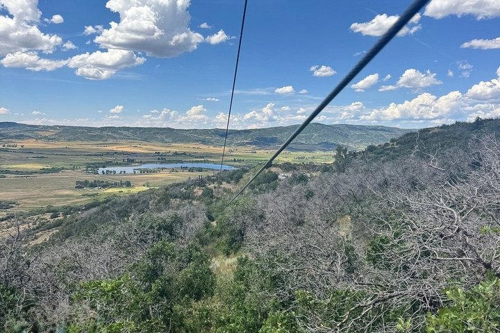 Aventura en tirolina en Steamboat Springs