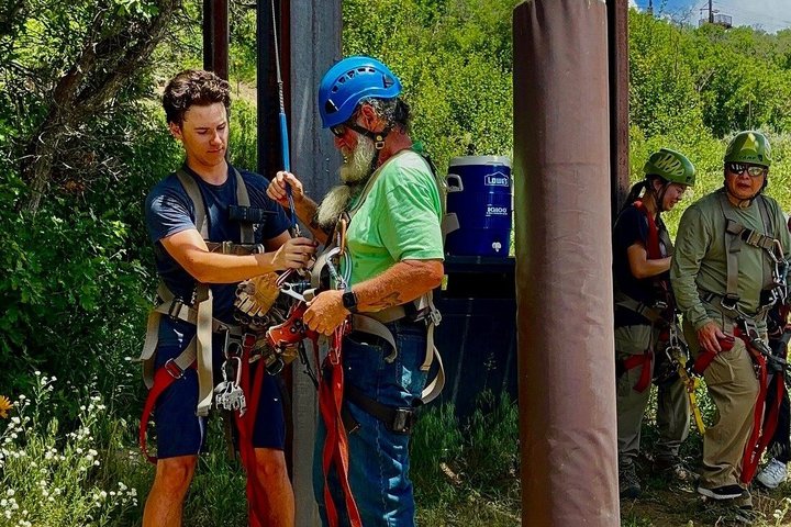 Aventura en tirolina en Steamboat Springs