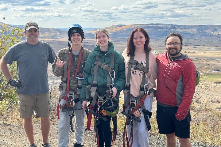 Aventura en tirolina en Steamboat Springs