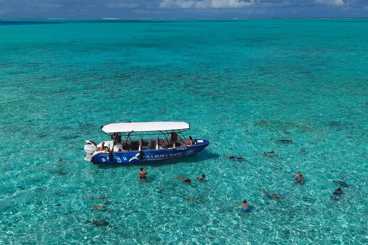 Hel dag i Bora Bora med lunsj på Motu Fanfan