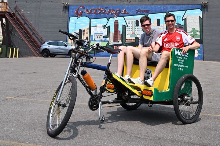Detroit Begeleide Pedicab Tour Verken de stad in comfort