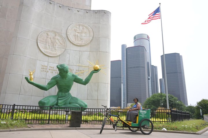 Detroit Begeleide Pedicab Tour Verken de stad in comfort