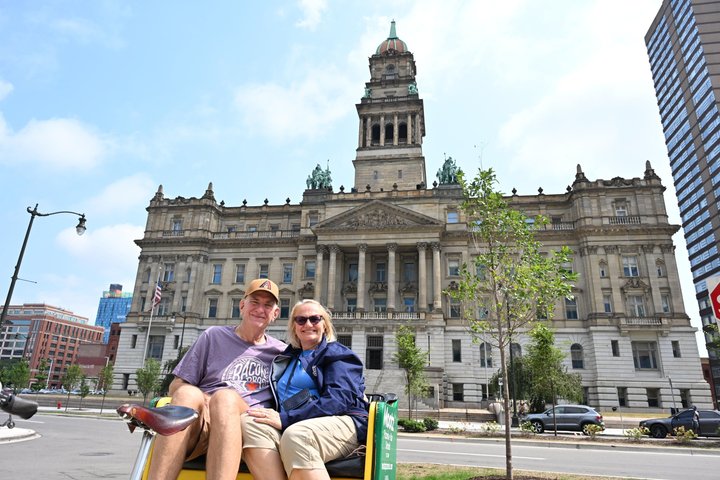 Detroit Begeleide Pedicab Tour Verken de stad in comfort