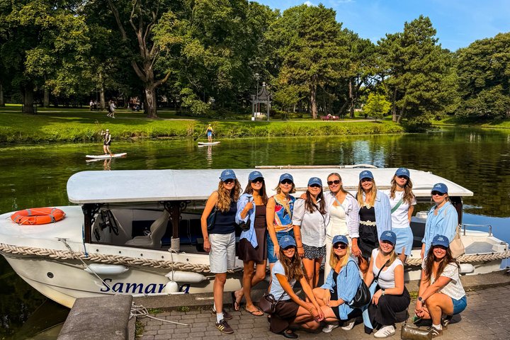 Riga Sightseeing Tour by Canal Boat with Audioguide