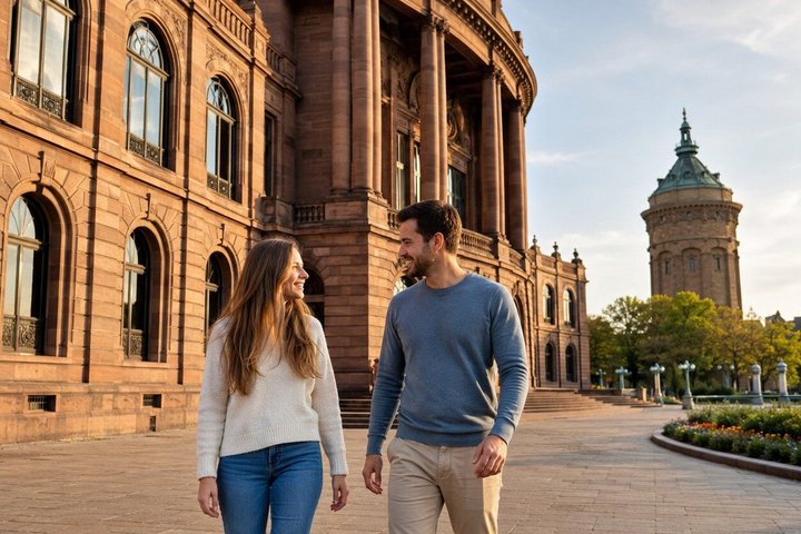 Segreti di Mannheim: Caccia al tesoro guidata da sé e tour a piedi