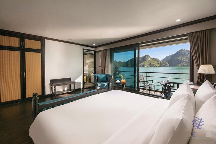 2 - Day Ha Long-Lan Ha Bay-Bai Tu Long Bay 5 Sterne Kreuzfahrten und Balkon