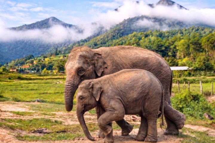 3 em 1: Excursão Doi Inthanon, Santuário de Elefantes e Trilha de Trekking