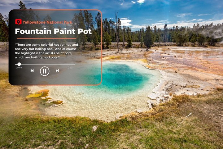 Självguidad ljudfärdstur i Yellowstone National Park