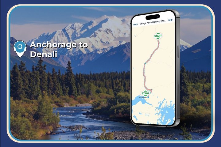 Parks Hwy: Anchorage till Denali Självstyrd GPS-ljudguidad körningstur