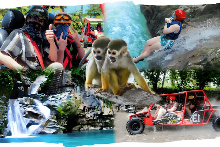 3x1: Monkeyland Waterfalls and Buggy Tour Puerto Plata