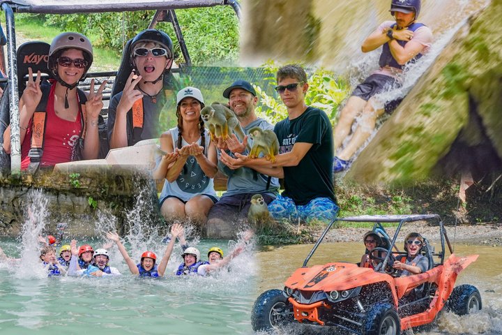 3x1: Monkeyland Waterfalls and Buggy Tour Puerto Plata