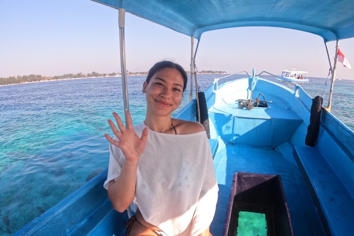 Tour privado de buceo Gili : Tortugas, Arrecifes + GoPro & Drone