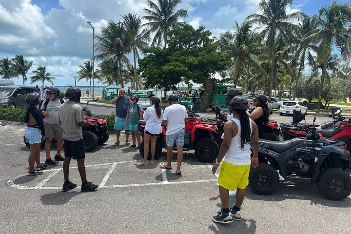Guided ATV Nassau Tour Beach Stop Hotel and Port Pickup Samples