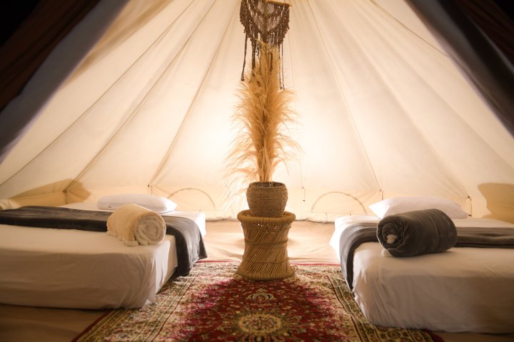 Duna Camp Desert Glamping i Huacachina med buggy och sandboarding