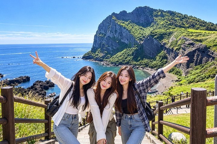 Ganztägige geführte Tour zu den UNESCO-Stätten im Osten der Insel Jeju