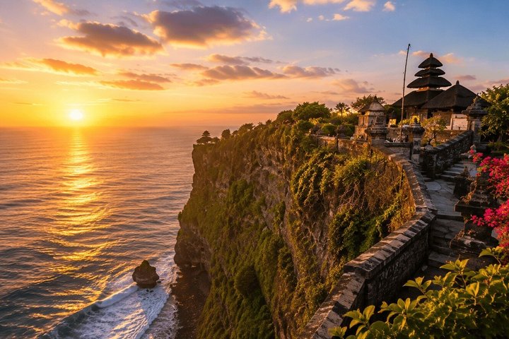 Privat Uluwatu solnedgångstur med Kecak dans och middag