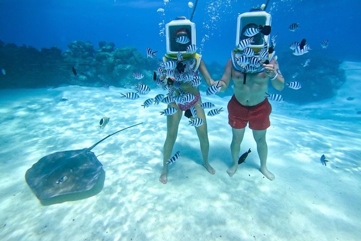Aqua Safari prima immersione in casco (Scuba)