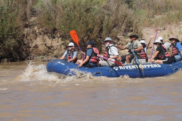 Moab Rivertrippers Escursione di rafting di mezza giornata sul fiume Colorado ~ DIVERTIMENTO!