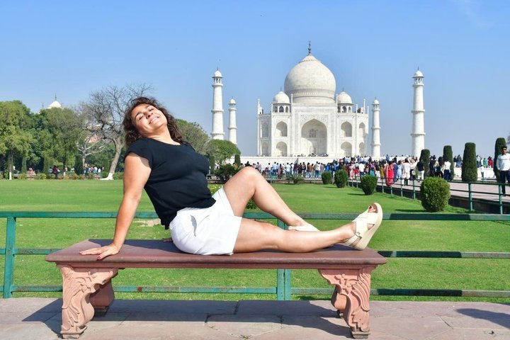 Von Delhi Taj Mahal Agra Ganztägige private Tour