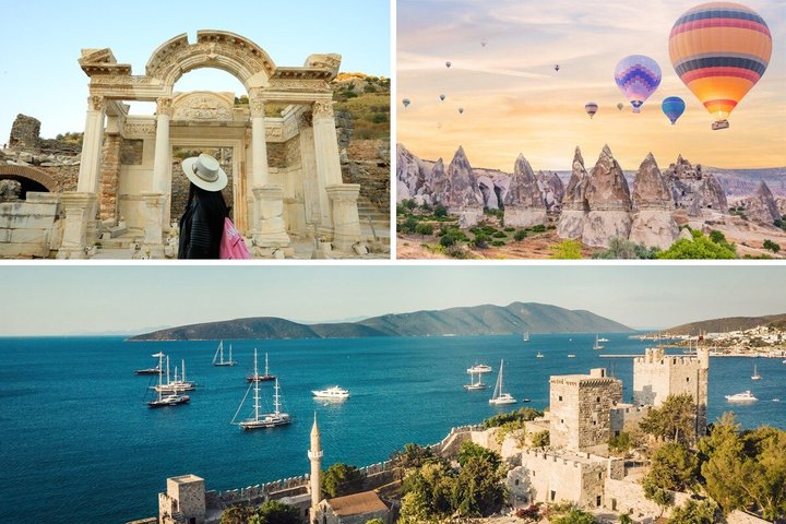 Turkiet Dröm: Tur till Bodrum, Pamukkale, Efesos, Kappadokien